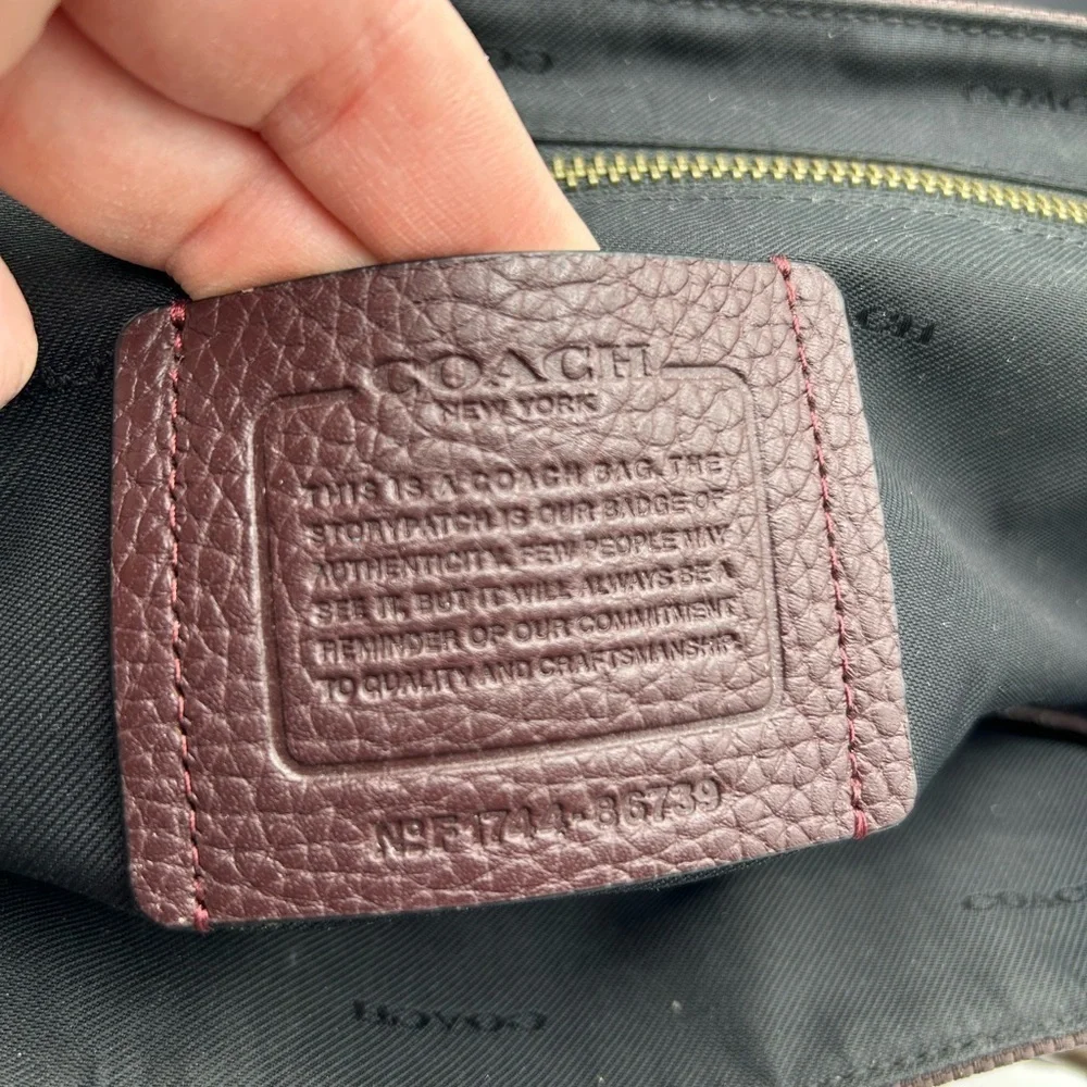 RARE Coach Brown Leather Manhattan Bike Bag - Picture 8 of 9